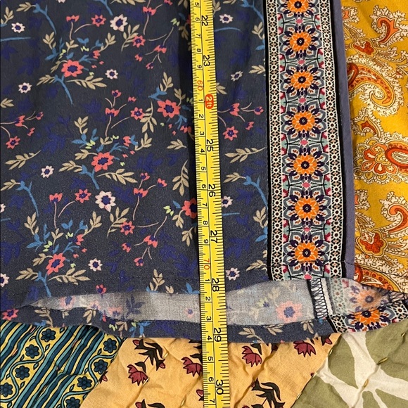 Sundance Paisley and Floral Patchwork Medley Bell Sleeve Blouse, NWOT, L - Picture 9 of 10